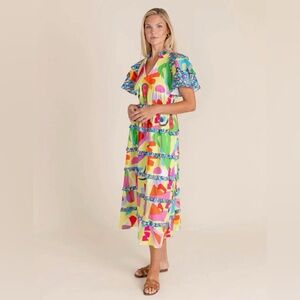 Alden Adair Yasmine dress in matisse print size XS
